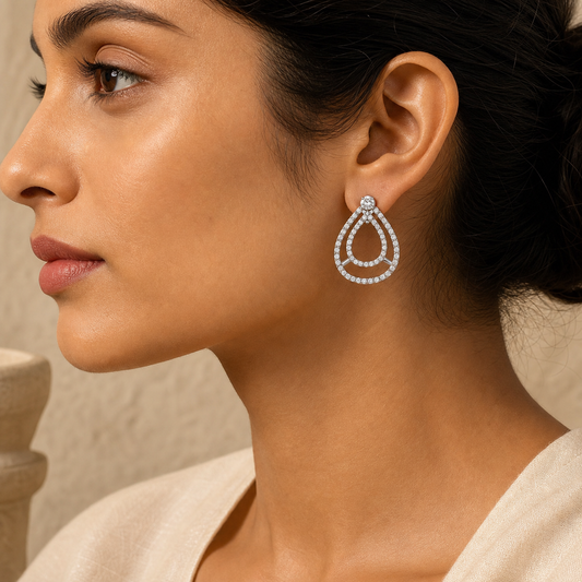 Aurgat regal Sterling Silver Earrings