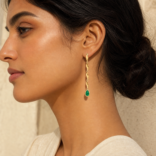 Aurgat Graceful 18K Gold Plated Earrings