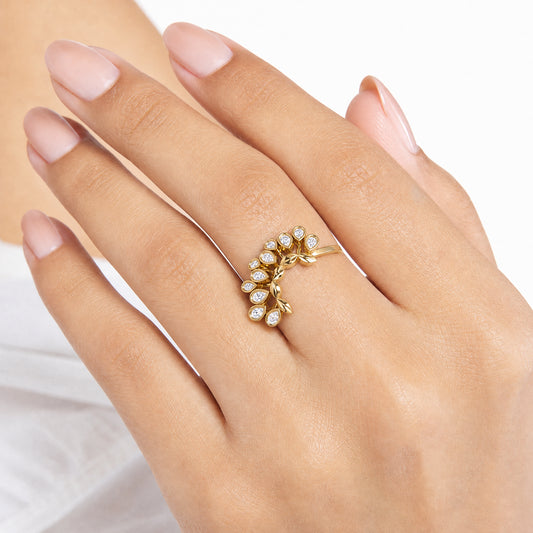 Aurgat Classic 18K Gold Plated Adjustable Ring
