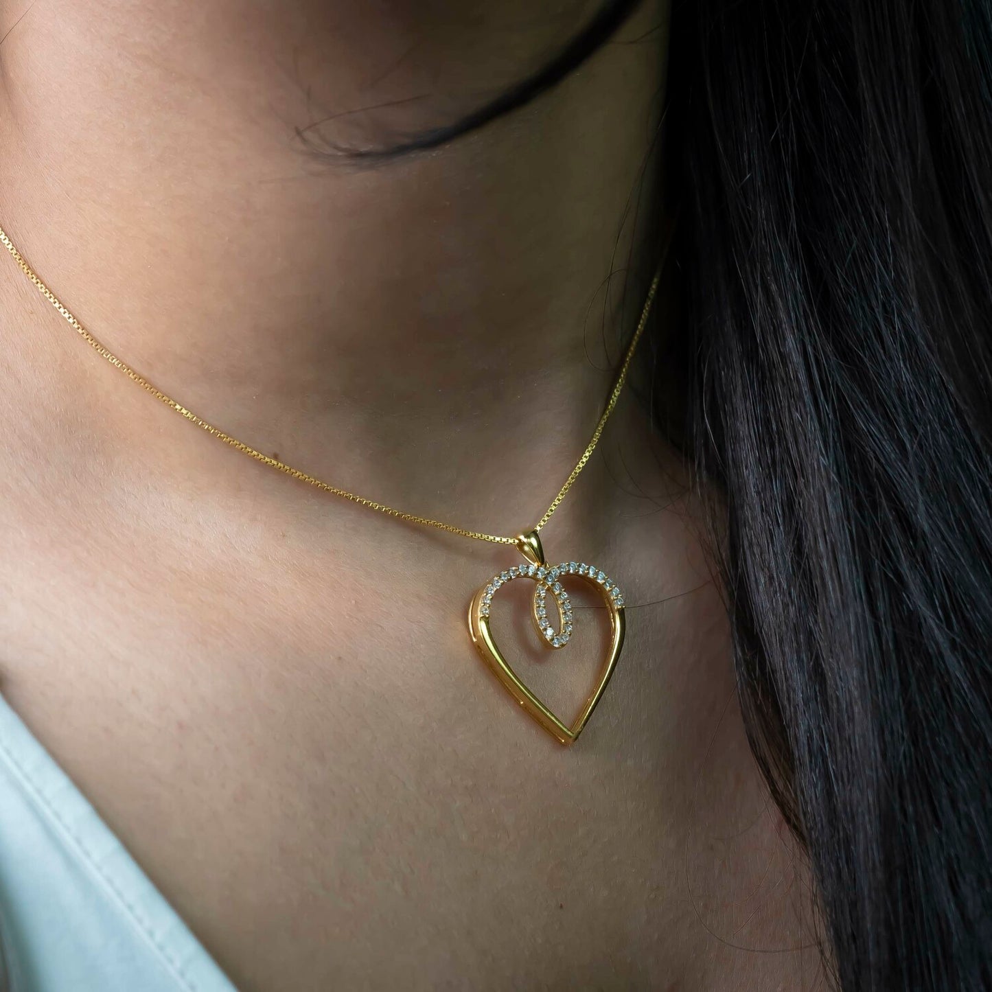 Aurgat heart of Gold 18K Gold Plated Pendant
