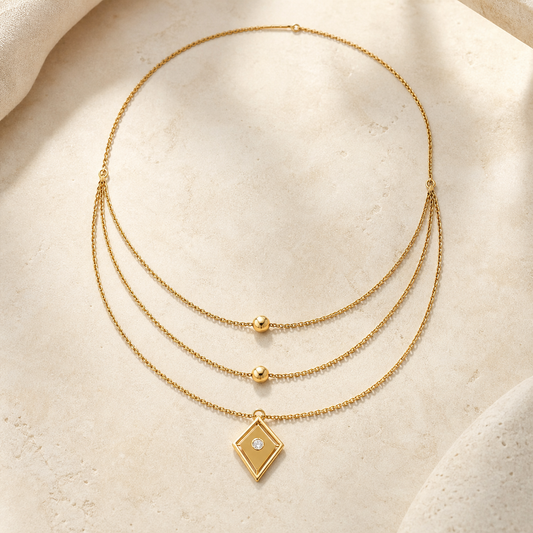 Aurgat Treasured 18K Gold plated Necklace