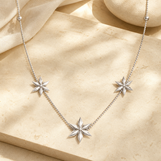 Aurgat Dazzling Stars Silver Pendant