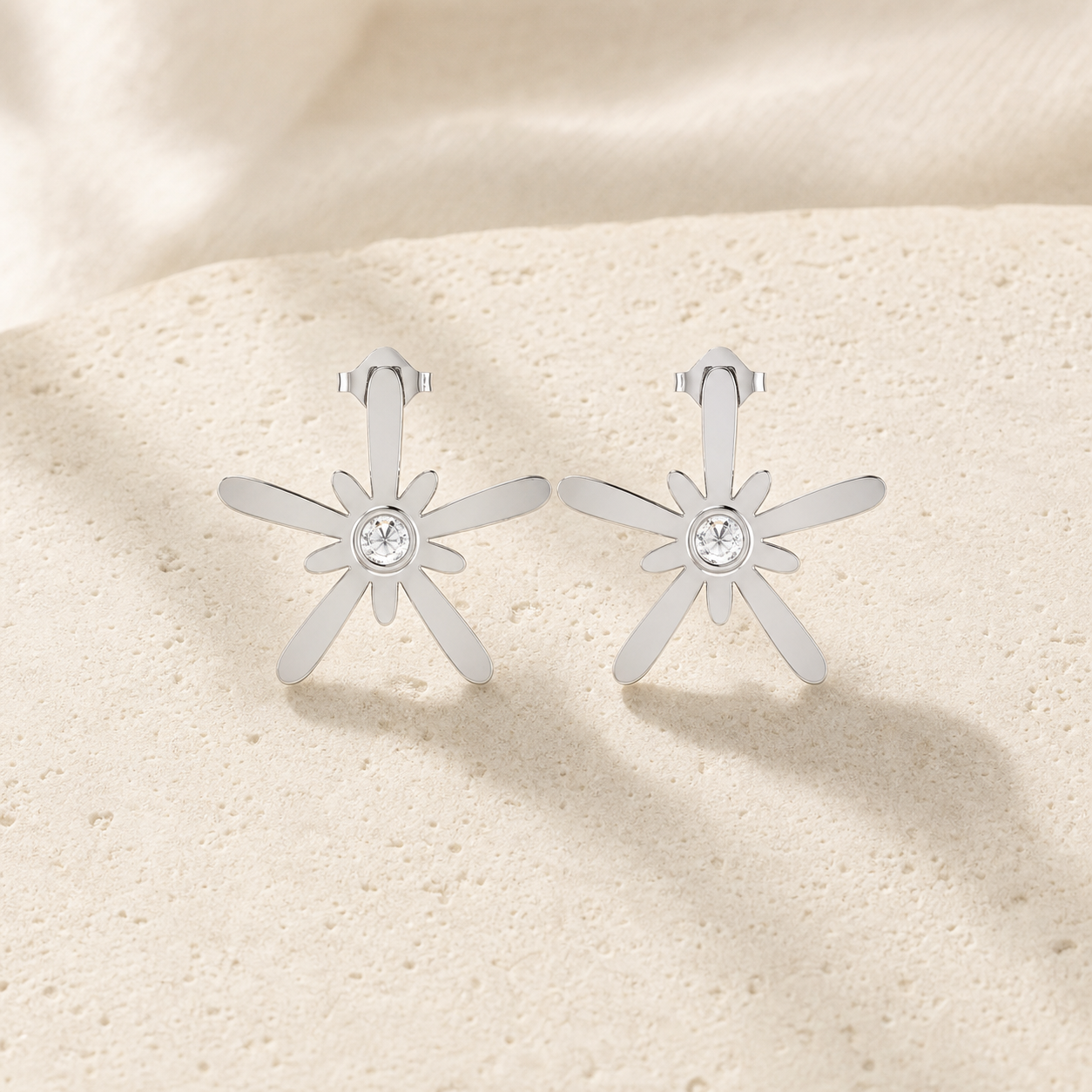 Aurgat Stars Sterling Silver Earring