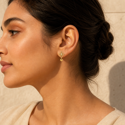 Aurgat Treasured 18K Gold Plated Earrings