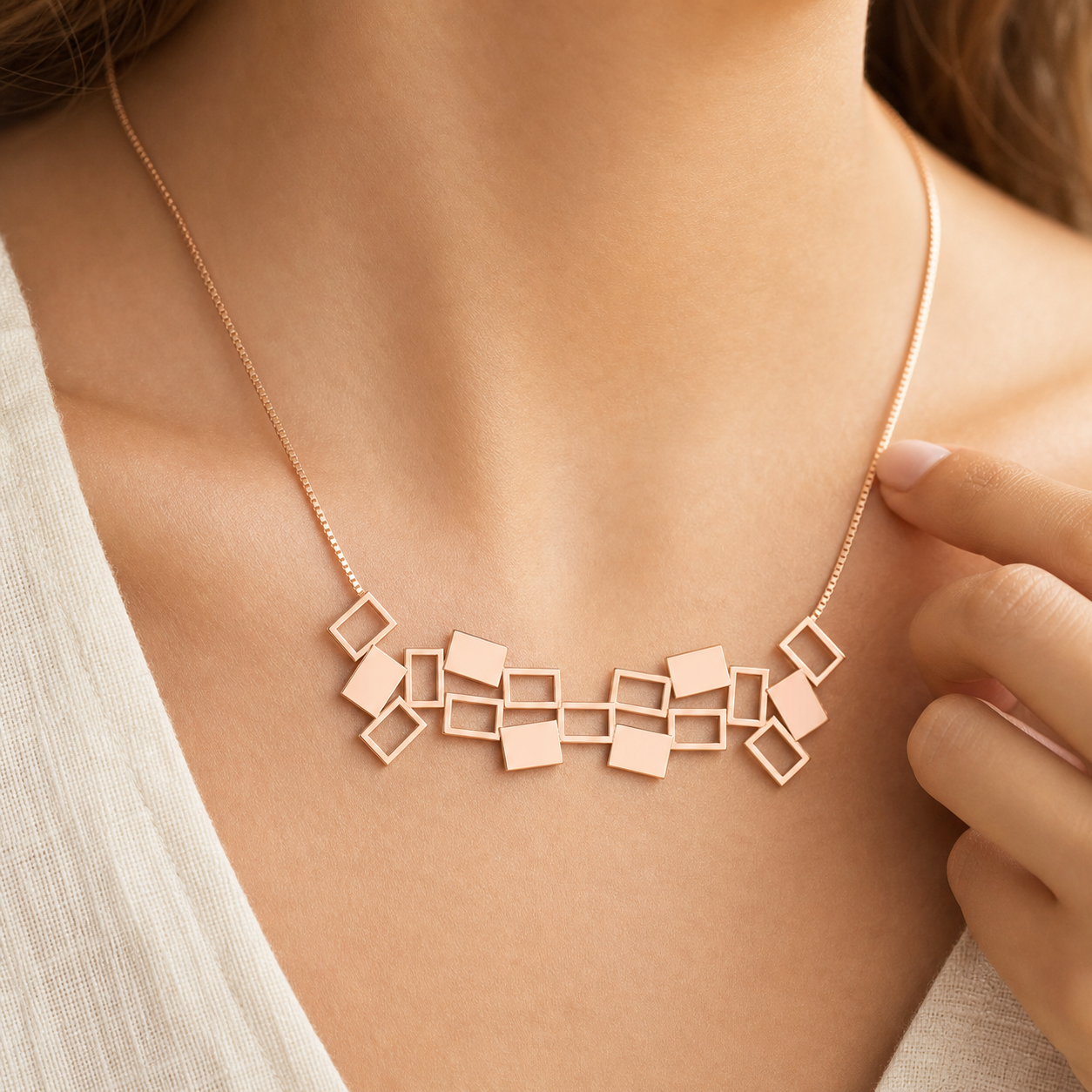 Aurgat Oblongs Rose gold Pendant
