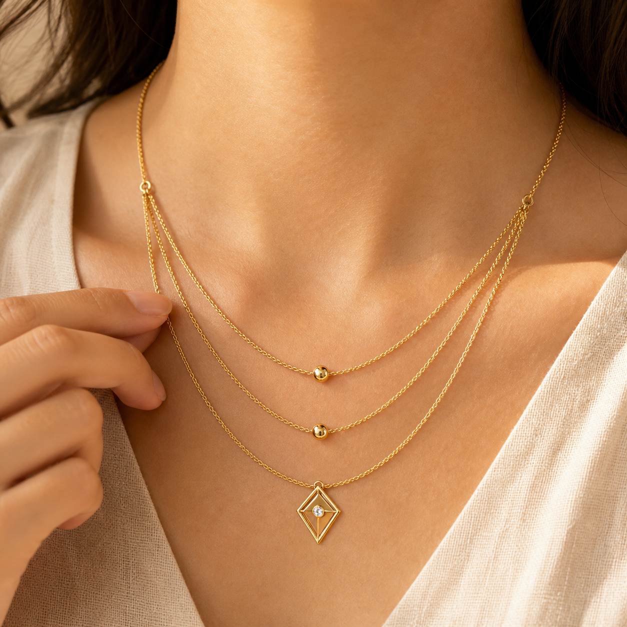 Aurgat Treasured 18K Gold plated Necklace