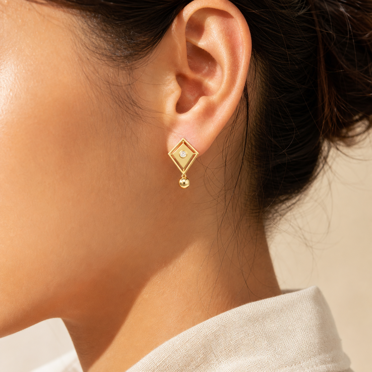 Aurgat Treasured 18K Gold Plated Earrings