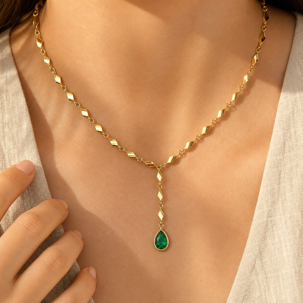 Aurgat Graceful 18K gold Plated Necklace