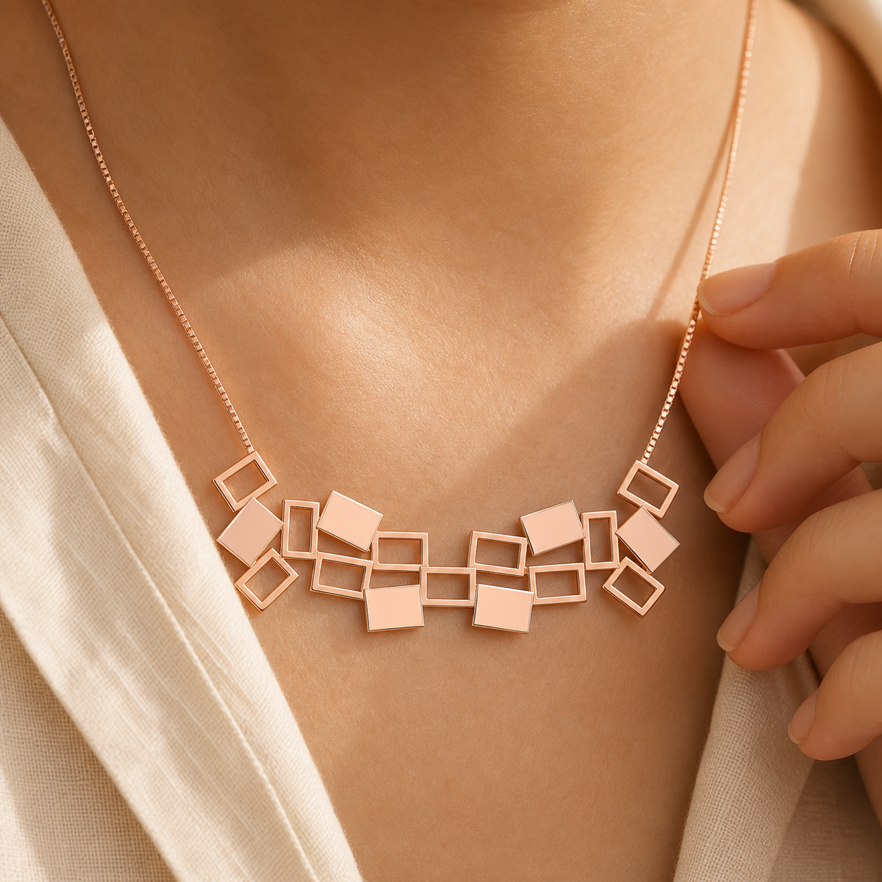 Aurgat Oblongs Rose gold Pendant
