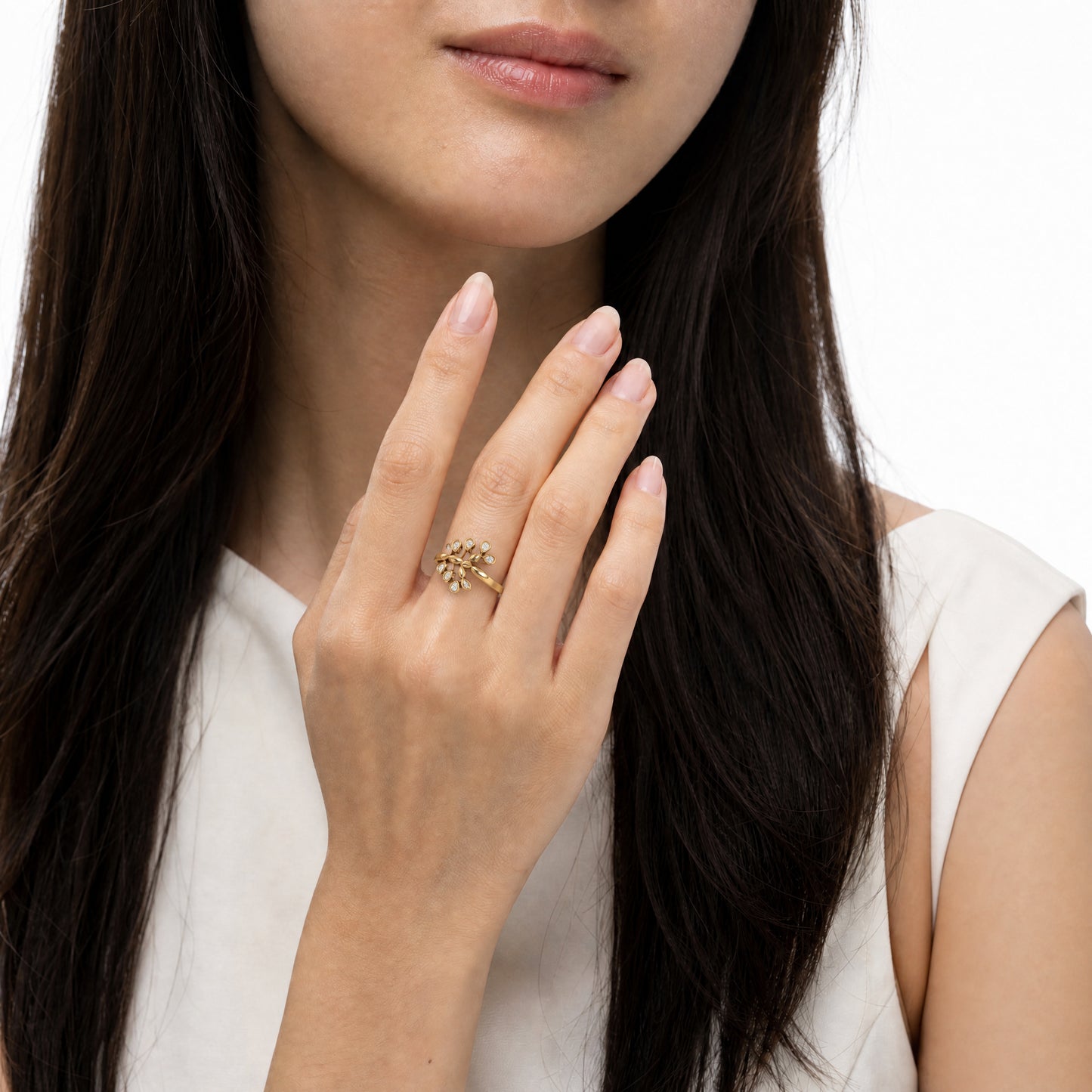 Aurgat Classic 18K Gold Plated Adjustable Ring