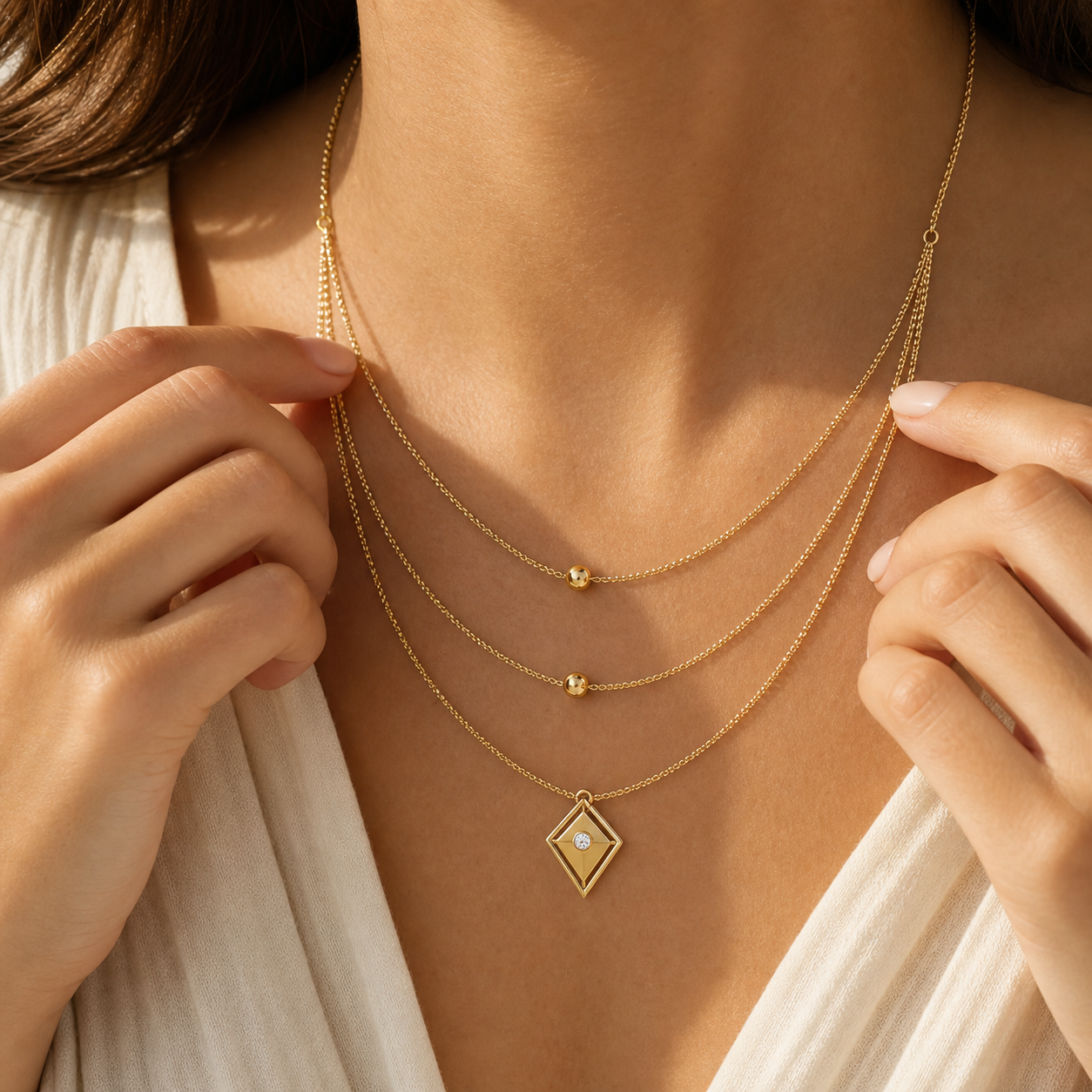 Aurgat Treasured 18K Gold plated Necklace