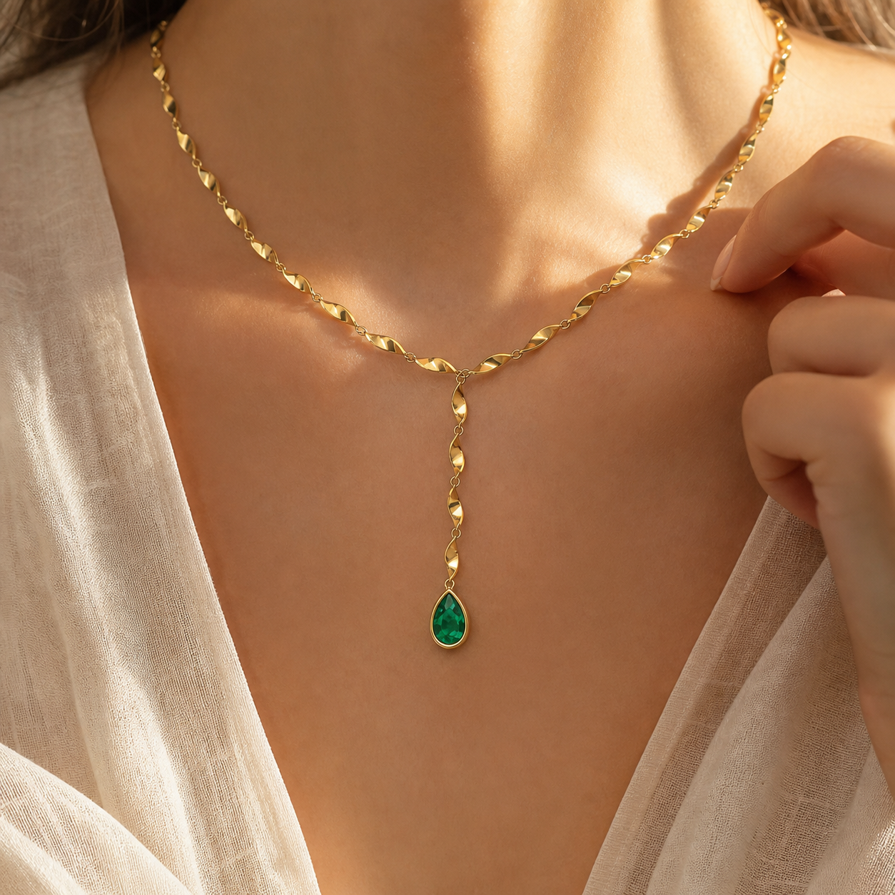 Aurgat Graceful 18K gold Plated Necklace