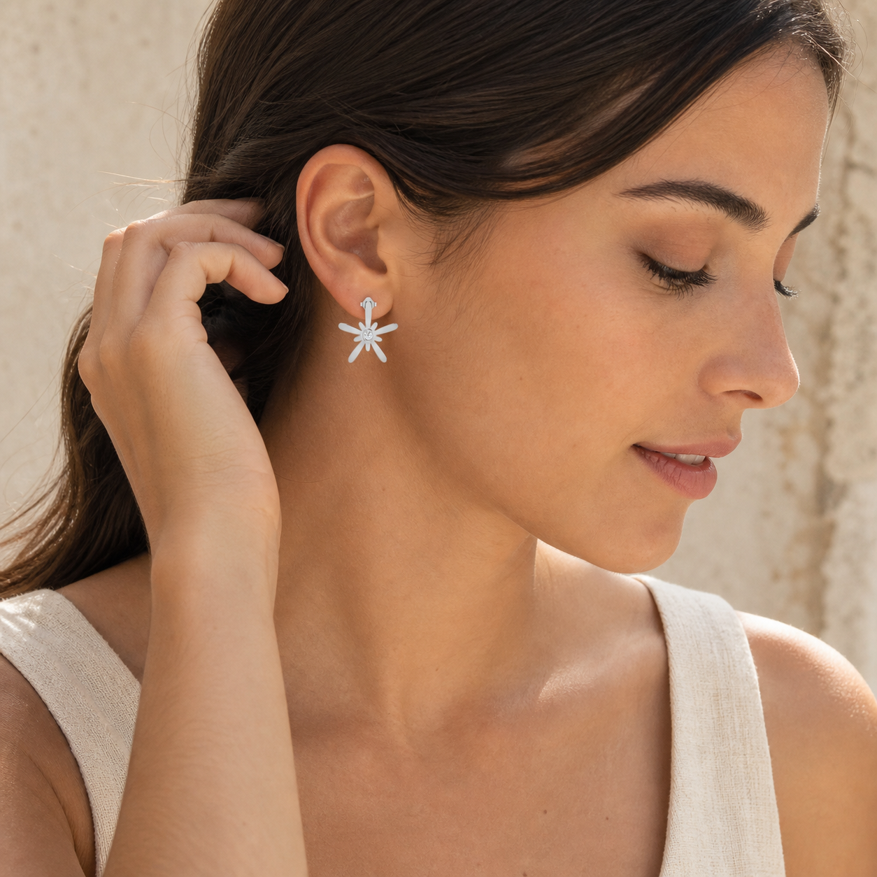 Aurgat Stars Sterling Silver Earring