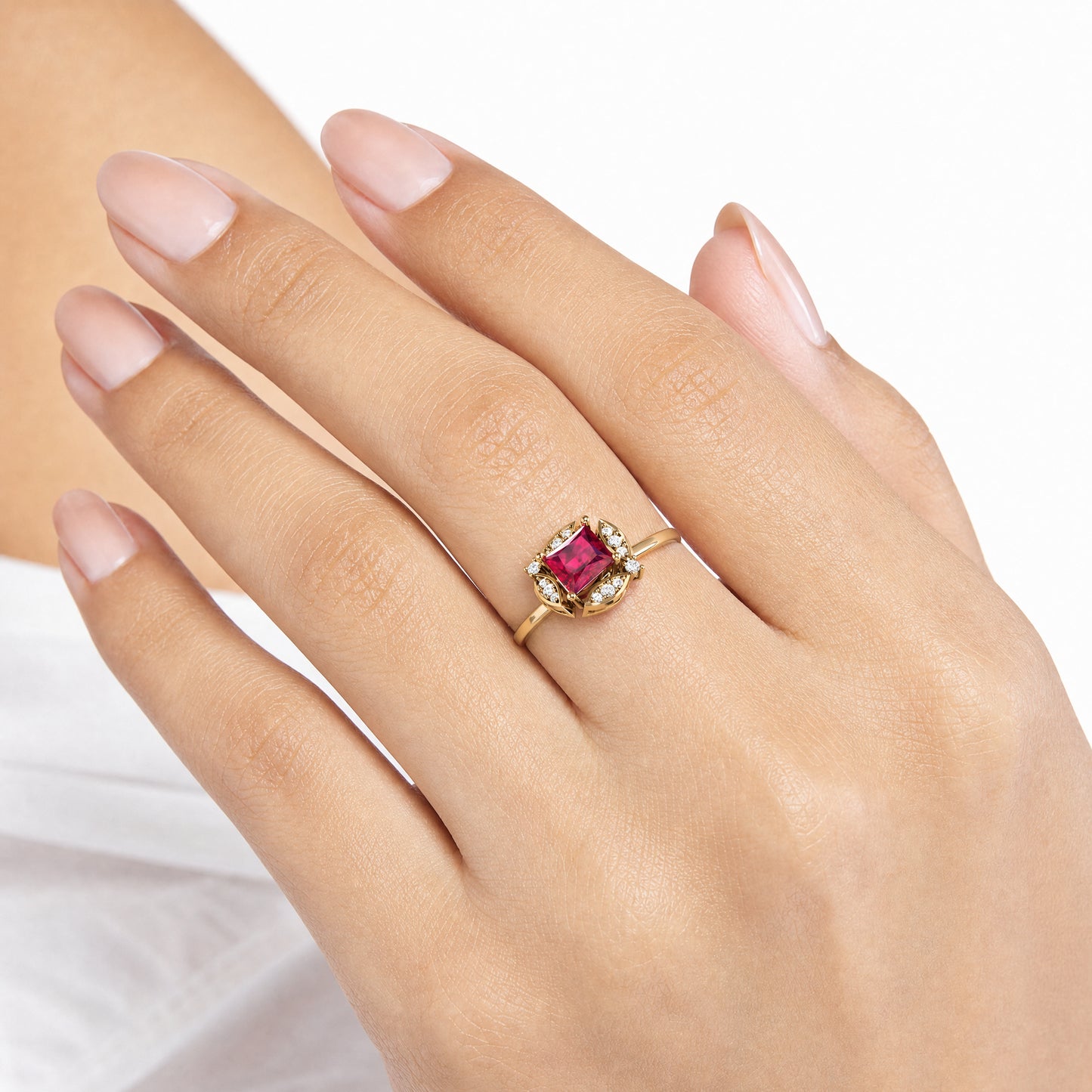 Aurgat Majestic 18K Gold Plated Adjustable Ring