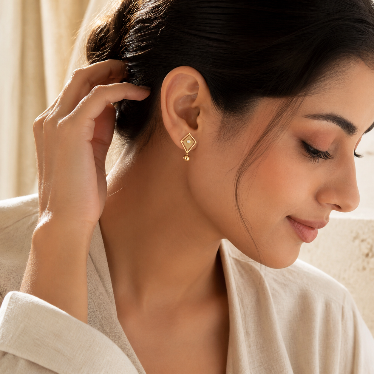 Aurgat Treasured 18K Gold Plated Earrings