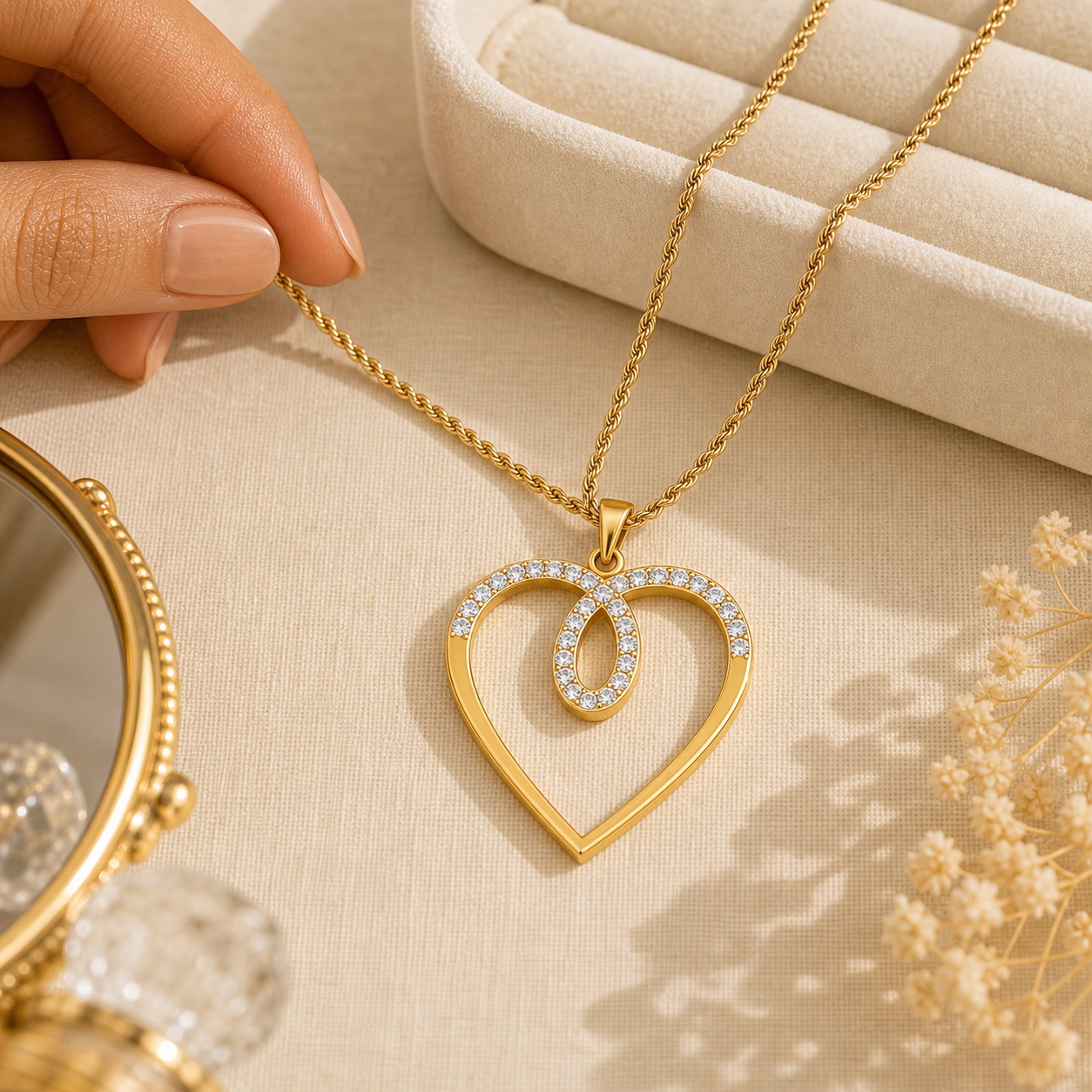 Aurgat heart of Gold 18K Gold Plated Pendant