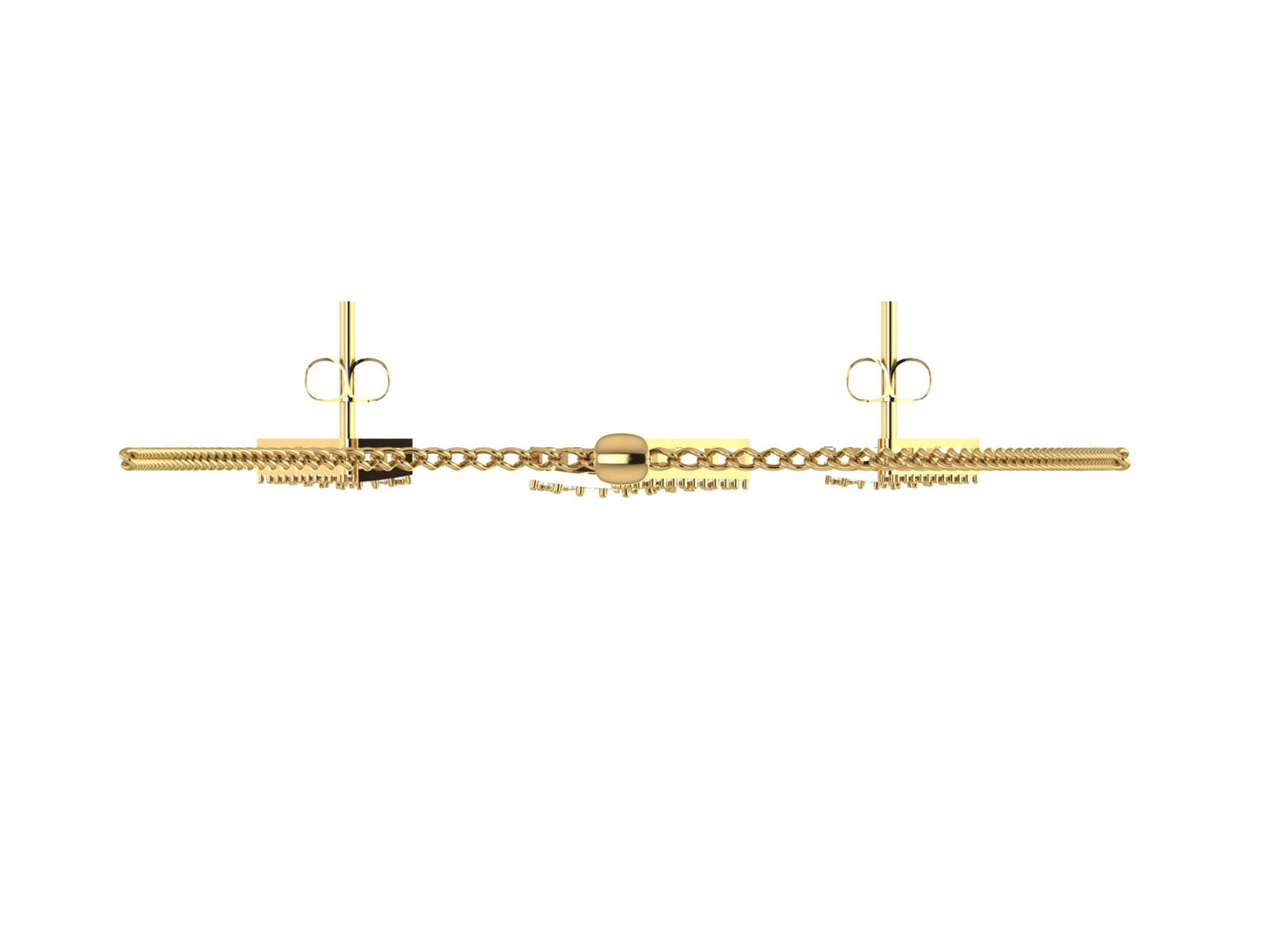 Aurgat Lightning 18K Gold Plated Earrings