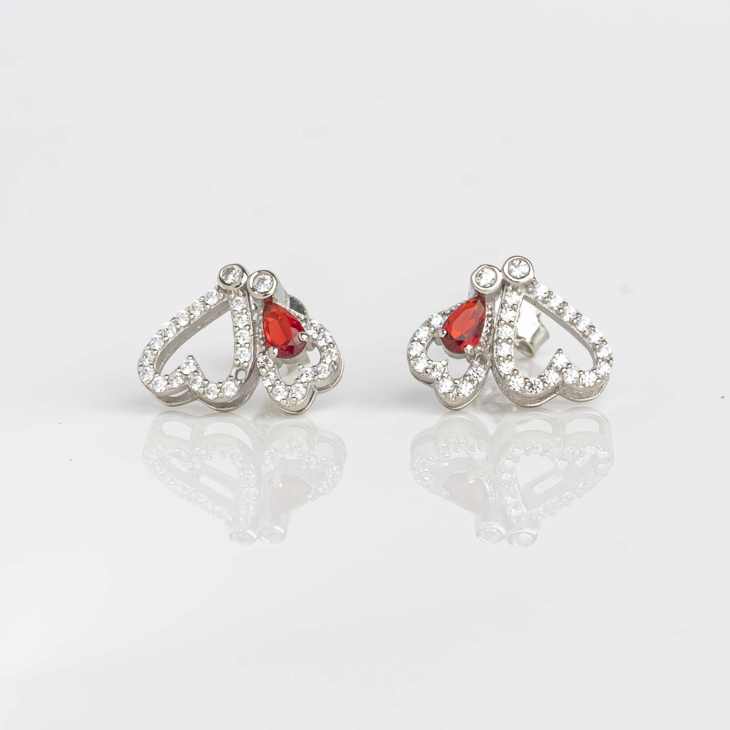 Aurgat Butterfly Love Sterling Silver Earrings