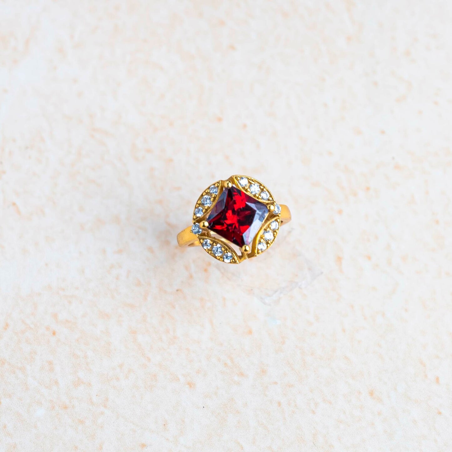 Aurgat Majestic 18K Gold Plated Adjustable Ring