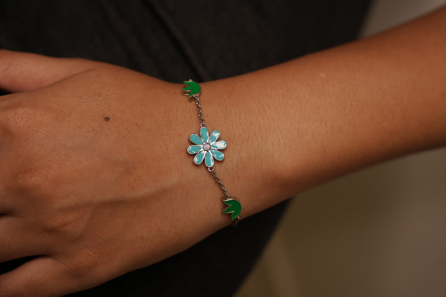 Aurgat Sterling Silver Nature Charm Bracelet