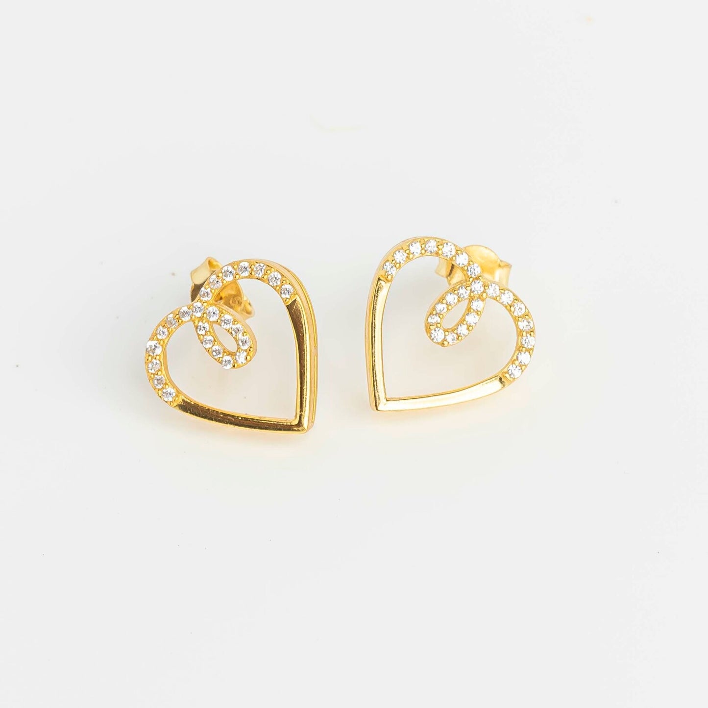 Aurgat Heart of Gold 18K Gold Plated Earrings