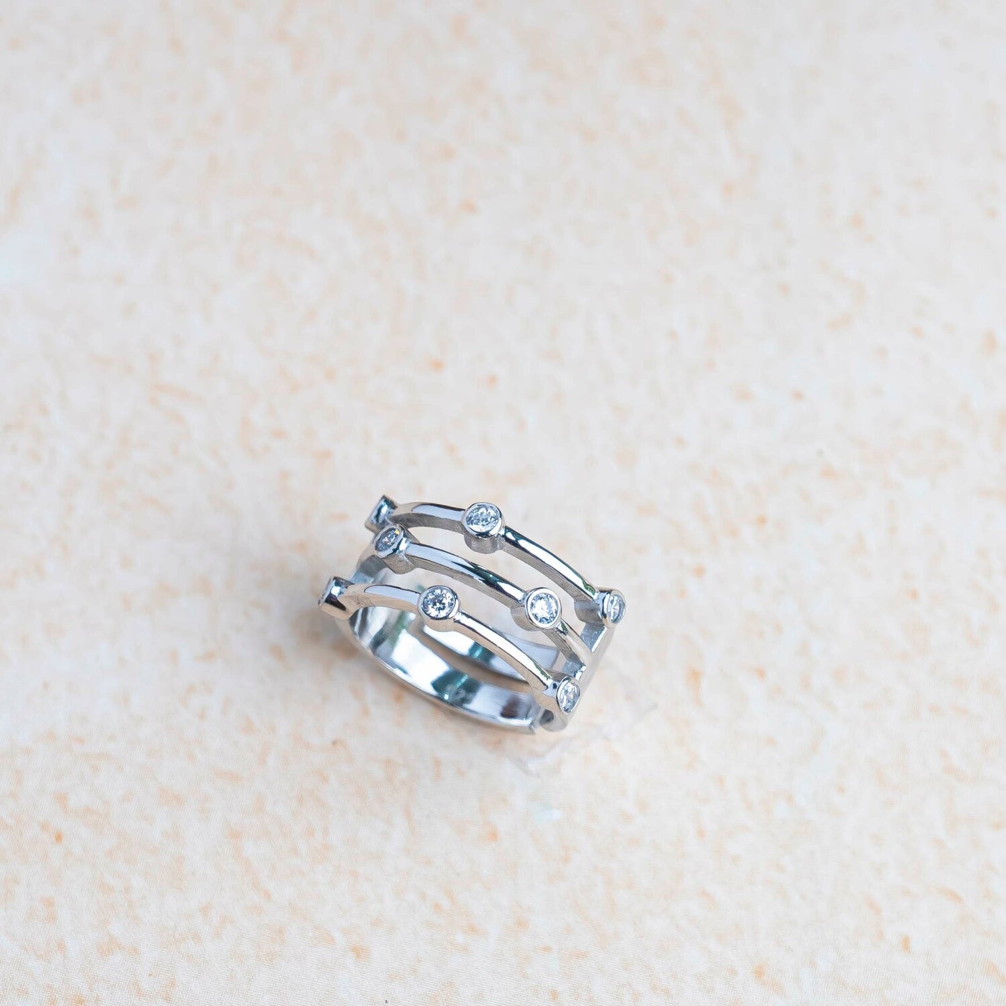 Aurgat Blunt Designed Sterling Silver Ring Band