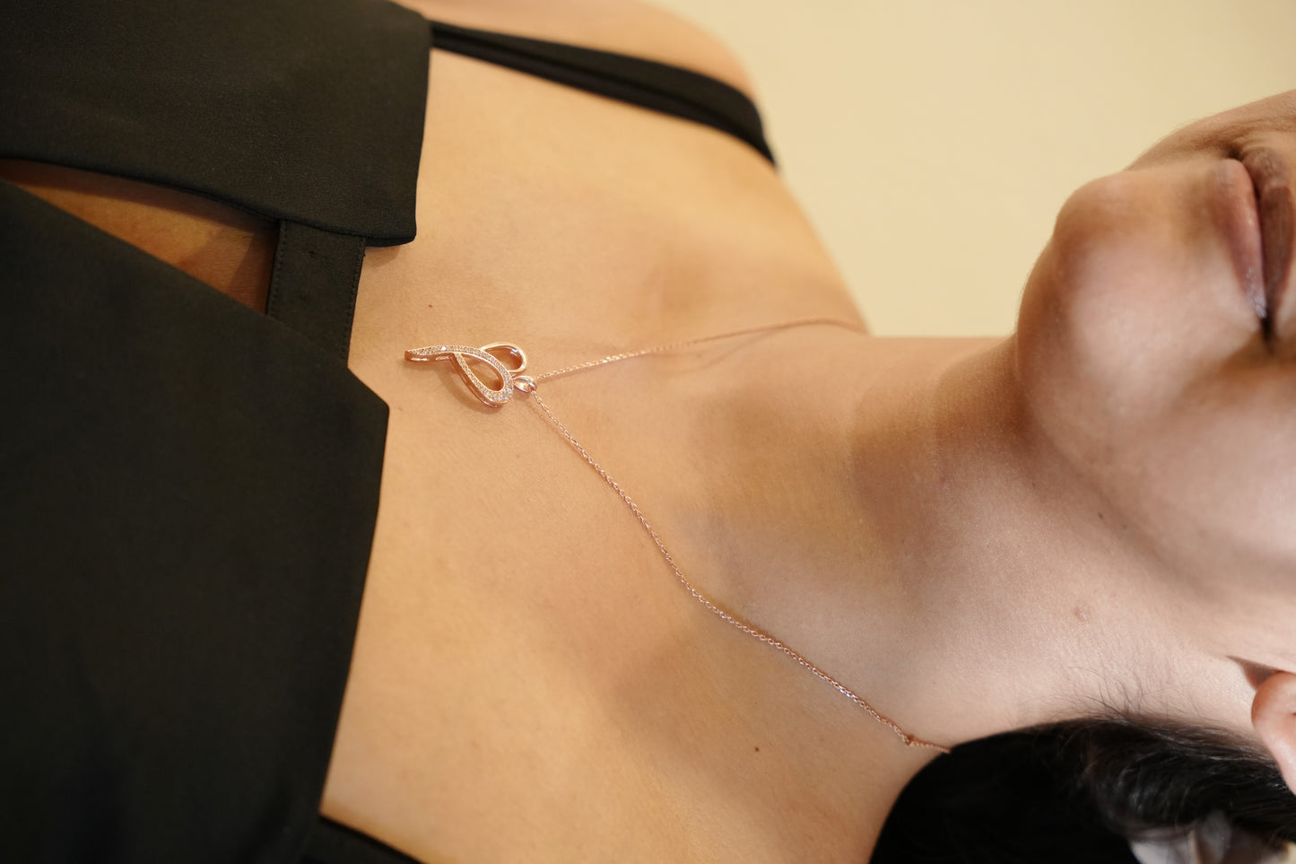 Aurgat Nobel heart Rose Gold Pendant Set