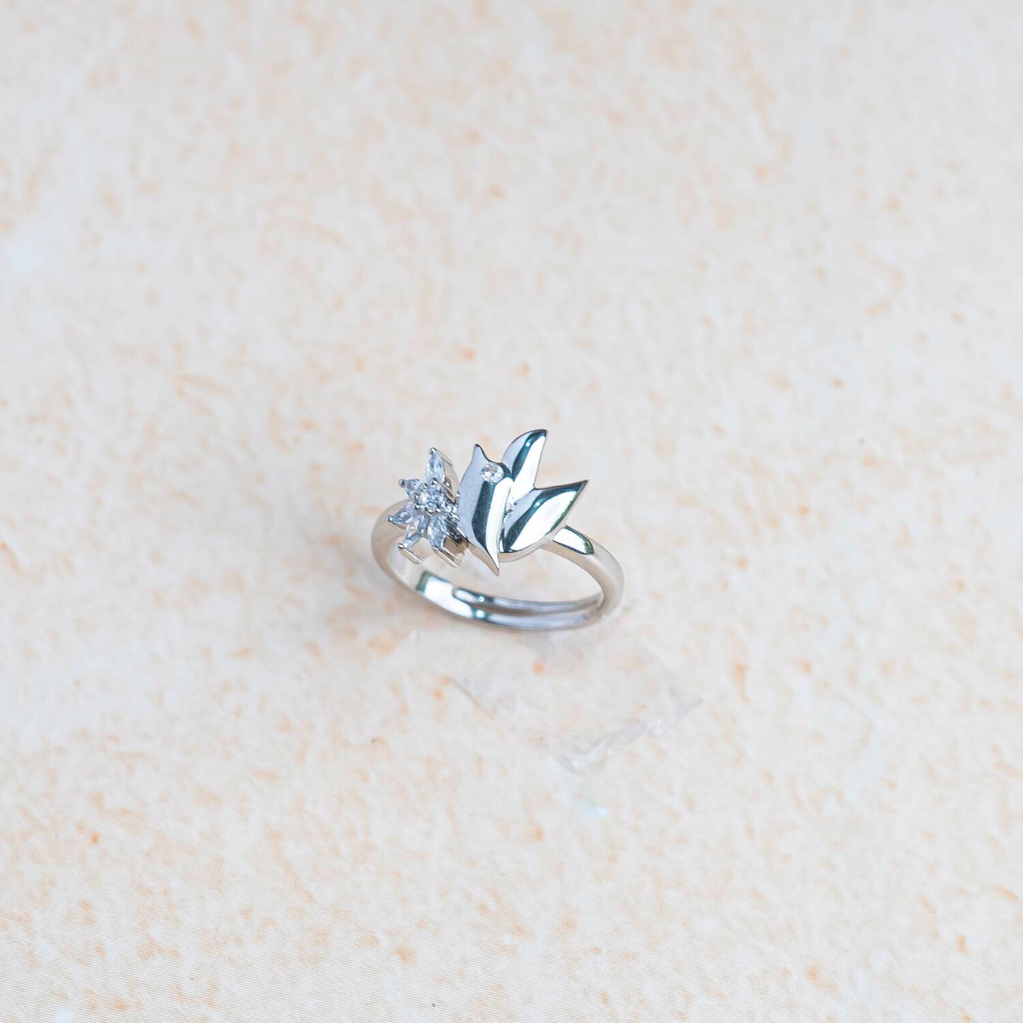Aurgat Bird of Paradise Sterling Silver Adjustable Ring