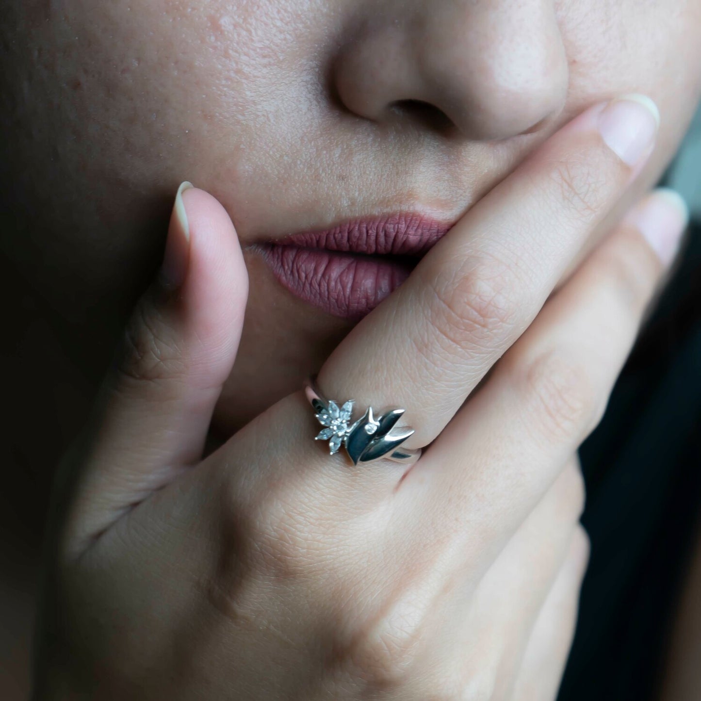 Aurgat Bird of Paradise Sterling Silver Adjustable Ring